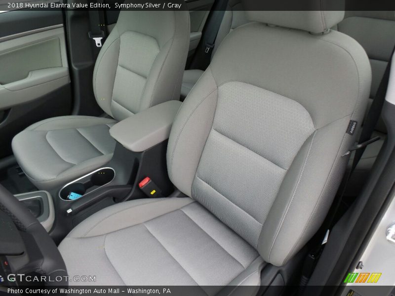 Front Seat of 2018 Elantra Value Edition