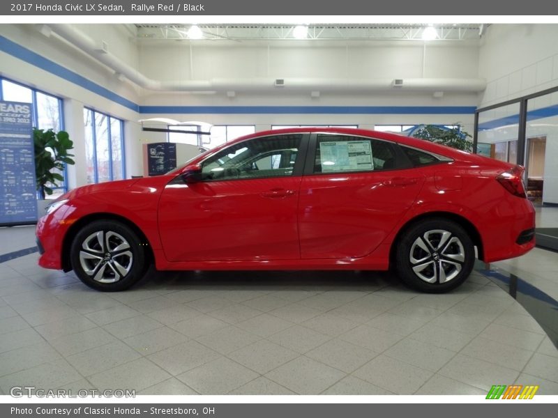 Rallye Red / Black 2017 Honda Civic LX Sedan