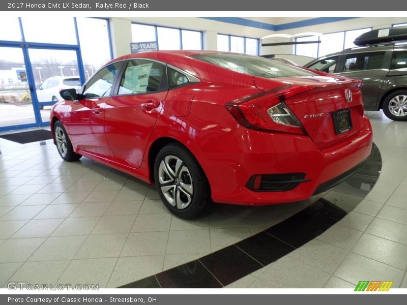 Rallye Red / Black 2017 Honda Civic LX Sedan