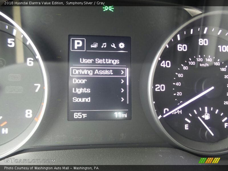 Symphony Silver / Gray 2018 Hyundai Elantra Value Edition