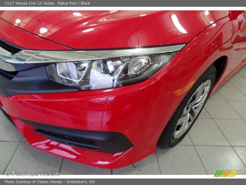 Rallye Red / Black 2017 Honda Civic LX Sedan