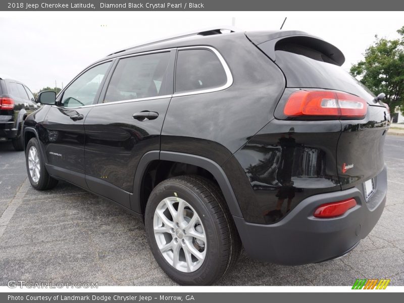 Diamond Black Crystal Pearl / Black 2018 Jeep Cherokee Latitude