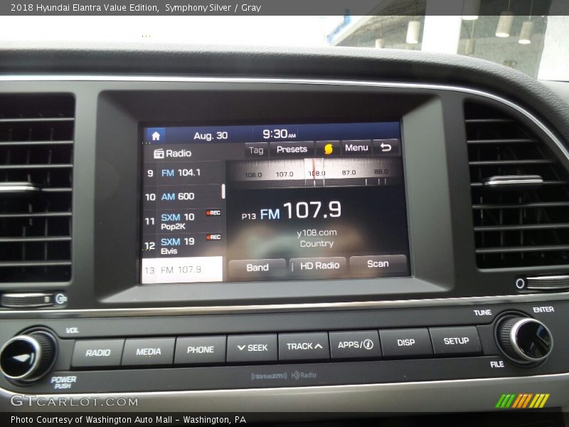 Symphony Silver / Gray 2018 Hyundai Elantra Value Edition