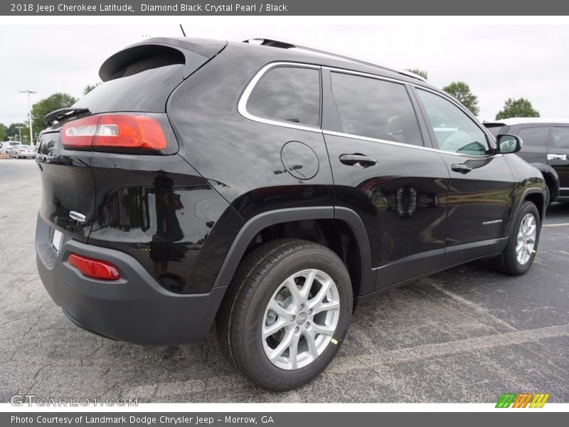 Diamond Black Crystal Pearl / Black 2018 Jeep Cherokee Latitude