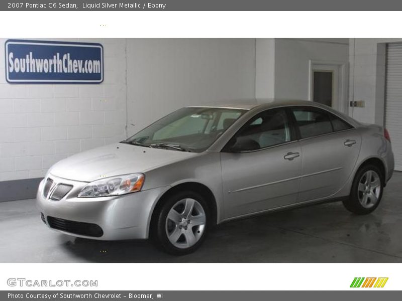Liquid Silver Metallic / Ebony 2007 Pontiac G6 Sedan
