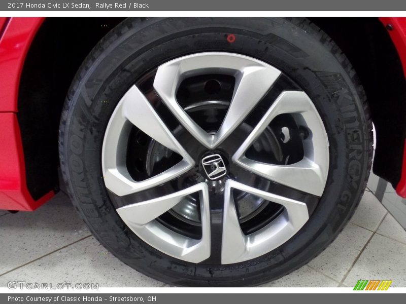Rallye Red / Black 2017 Honda Civic LX Sedan