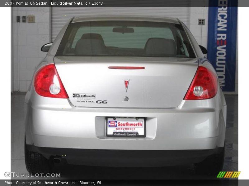 Liquid Silver Metallic / Ebony 2007 Pontiac G6 Sedan
