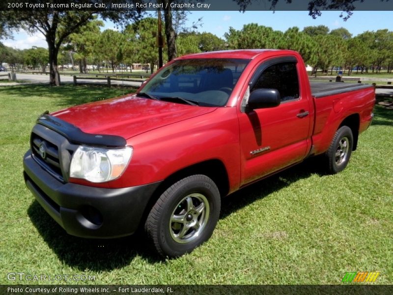 Impulse Red Pearl / Graphite Gray 2006 Toyota Tacoma Regular Cab