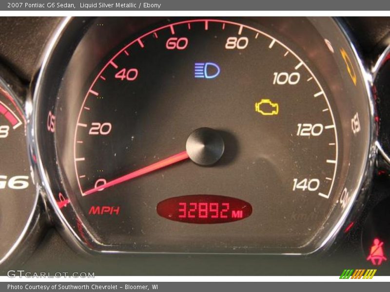 Liquid Silver Metallic / Ebony 2007 Pontiac G6 Sedan