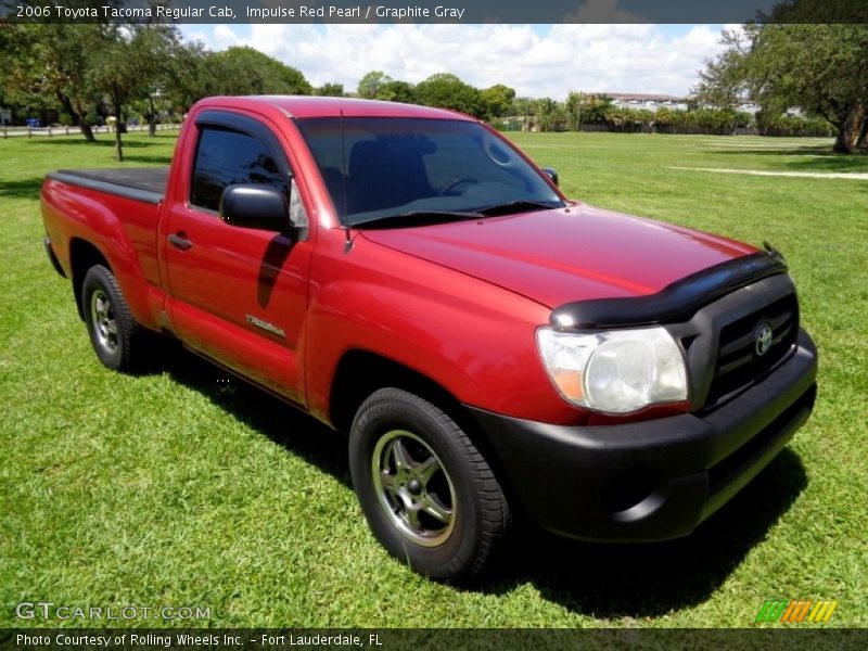 Impulse Red Pearl / Graphite Gray 2006 Toyota Tacoma Regular Cab