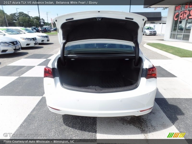 Bellanova White Pearl / Ebony 2017 Acura TLX V6 Advance Sedan