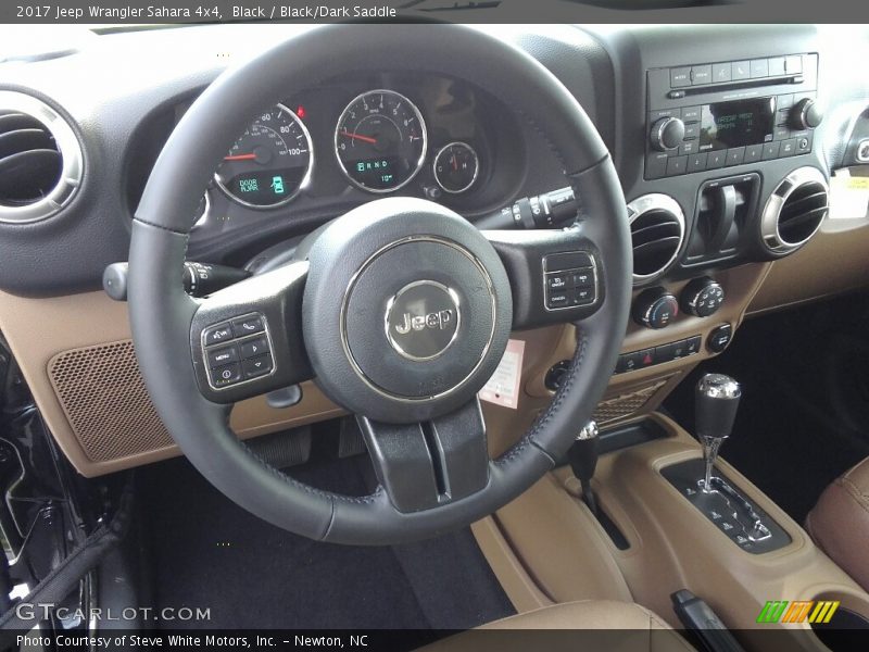 Black / Black/Dark Saddle 2017 Jeep Wrangler Sahara 4x4