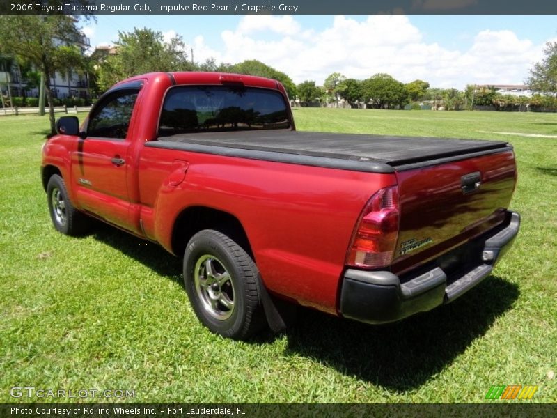 Impulse Red Pearl / Graphite Gray 2006 Toyota Tacoma Regular Cab