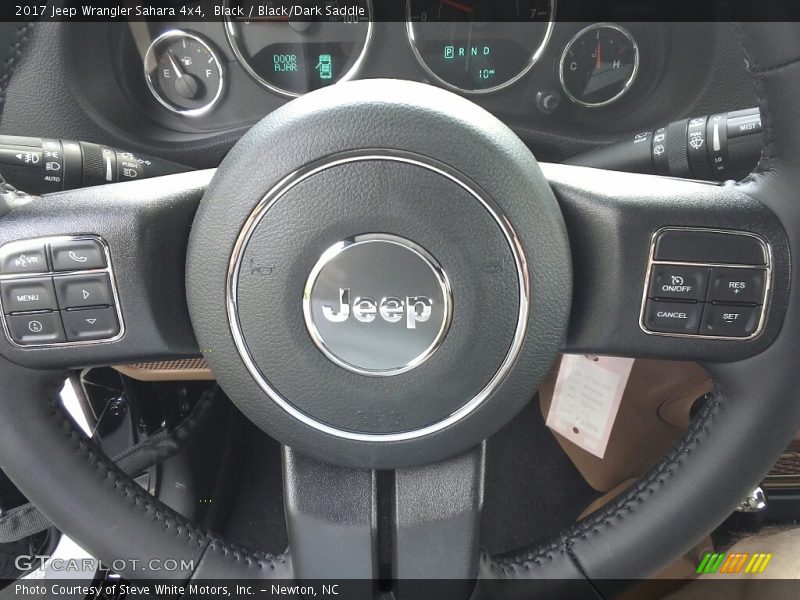 Black / Black/Dark Saddle 2017 Jeep Wrangler Sahara 4x4