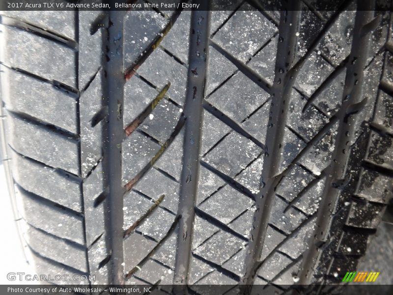 Bellanova White Pearl / Ebony 2017 Acura TLX V6 Advance Sedan