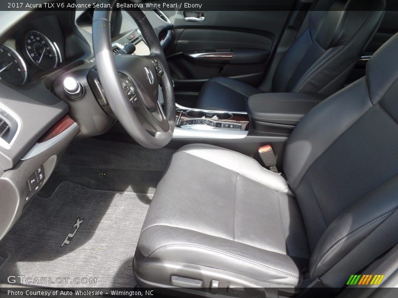 Bellanova White Pearl / Ebony 2017 Acura TLX V6 Advance Sedan