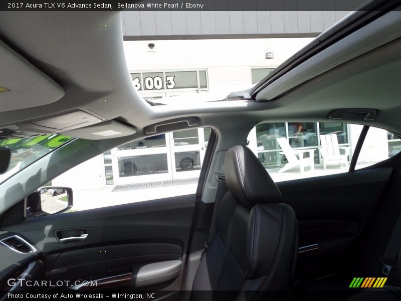 Bellanova White Pearl / Ebony 2017 Acura TLX V6 Advance Sedan