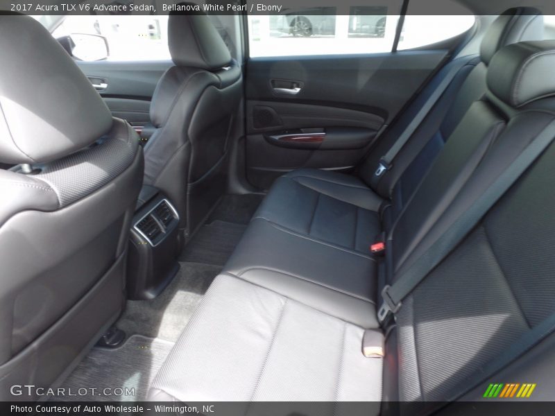 Bellanova White Pearl / Ebony 2017 Acura TLX V6 Advance Sedan