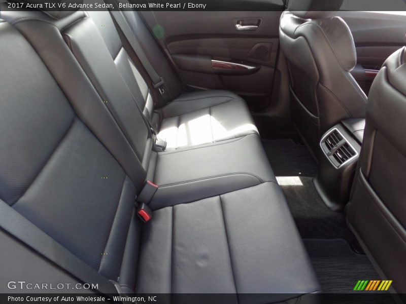 Bellanova White Pearl / Ebony 2017 Acura TLX V6 Advance Sedan