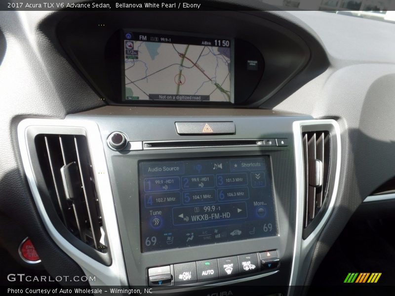 Bellanova White Pearl / Ebony 2017 Acura TLX V6 Advance Sedan
