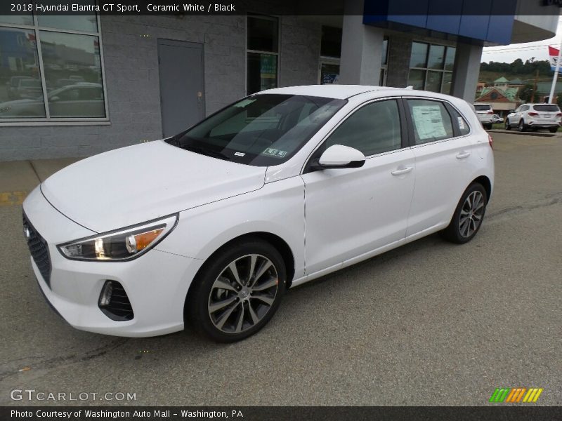 Ceramic White / Black 2018 Hyundai Elantra GT Sport