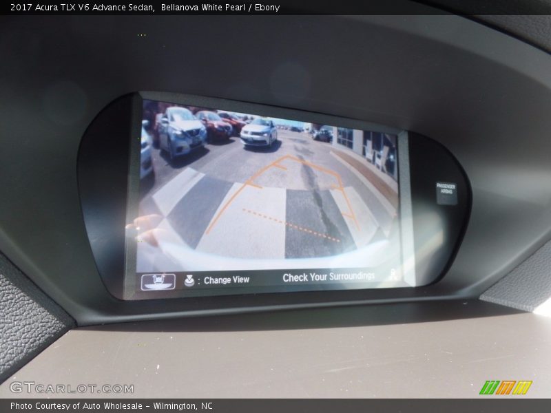 Bellanova White Pearl / Ebony 2017 Acura TLX V6 Advance Sedan