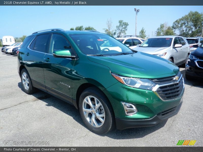 Ivy Metallic / Jet Black 2018 Chevrolet Equinox LT AWD