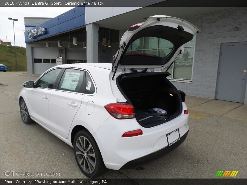 Ceramic White / Black 2018 Hyundai Elantra GT Sport