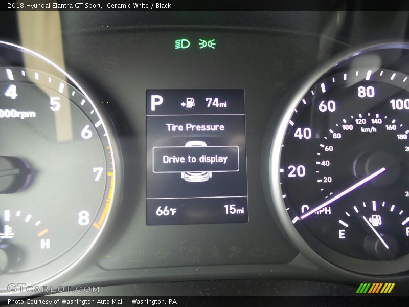 Ceramic White / Black 2018 Hyundai Elantra GT Sport