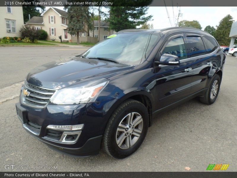 Blue Velvet Metallic / Ebony 2016 Chevrolet Traverse LT AWD