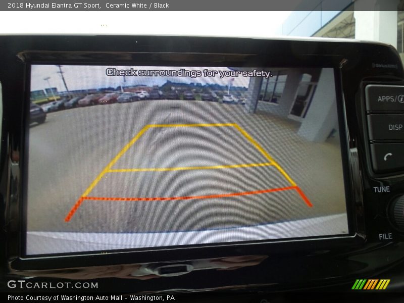 Ceramic White / Black 2018 Hyundai Elantra GT Sport