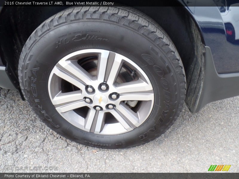 Blue Velvet Metallic / Ebony 2016 Chevrolet Traverse LT AWD