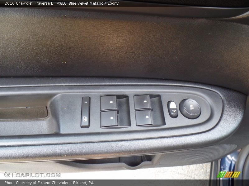 Blue Velvet Metallic / Ebony 2016 Chevrolet Traverse LT AWD