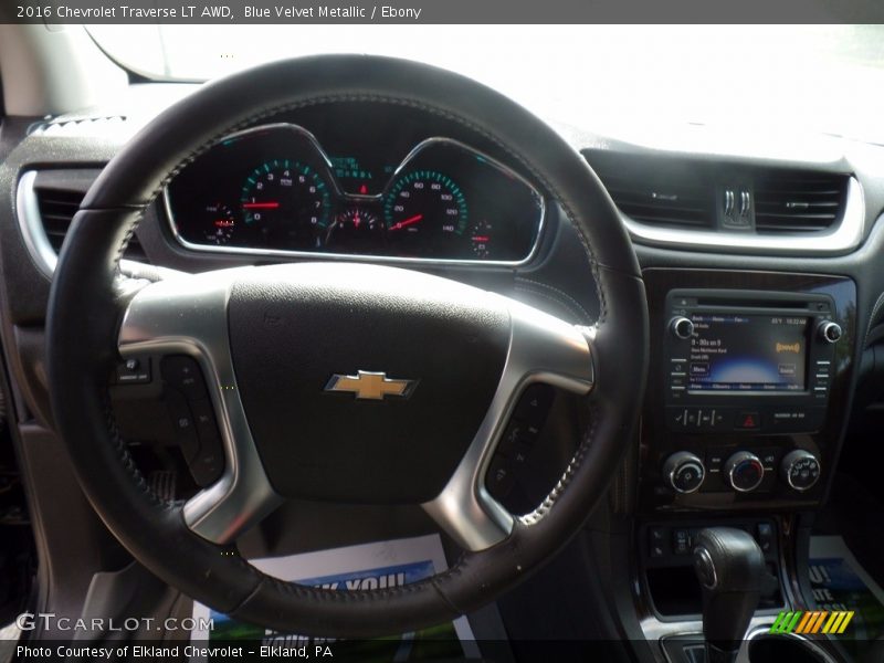 Blue Velvet Metallic / Ebony 2016 Chevrolet Traverse LT AWD