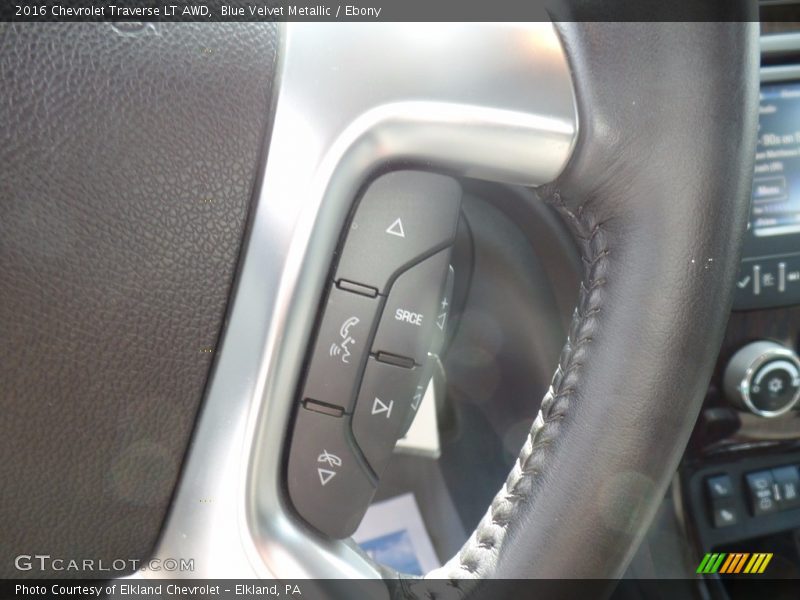 Blue Velvet Metallic / Ebony 2016 Chevrolet Traverse LT AWD