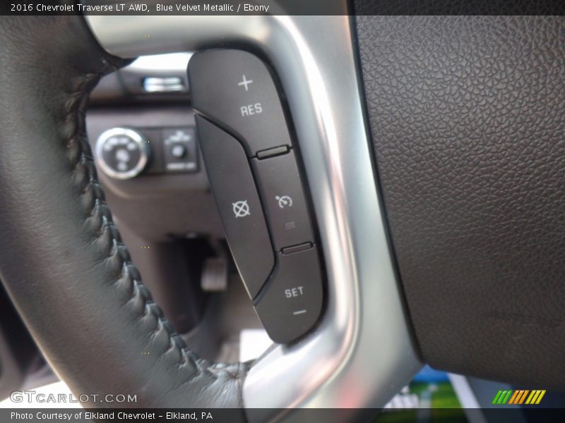 Blue Velvet Metallic / Ebony 2016 Chevrolet Traverse LT AWD