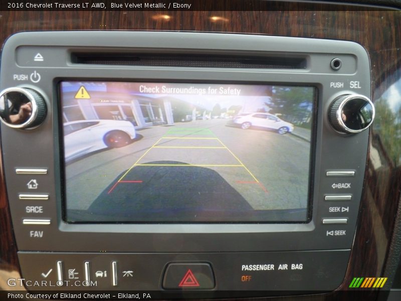Blue Velvet Metallic / Ebony 2016 Chevrolet Traverse LT AWD