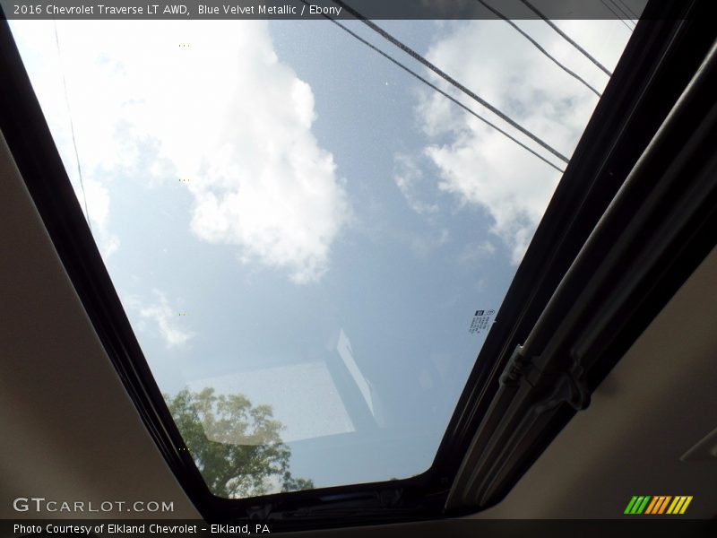 Blue Velvet Metallic / Ebony 2016 Chevrolet Traverse LT AWD