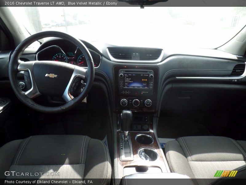 Blue Velvet Metallic / Ebony 2016 Chevrolet Traverse LT AWD
