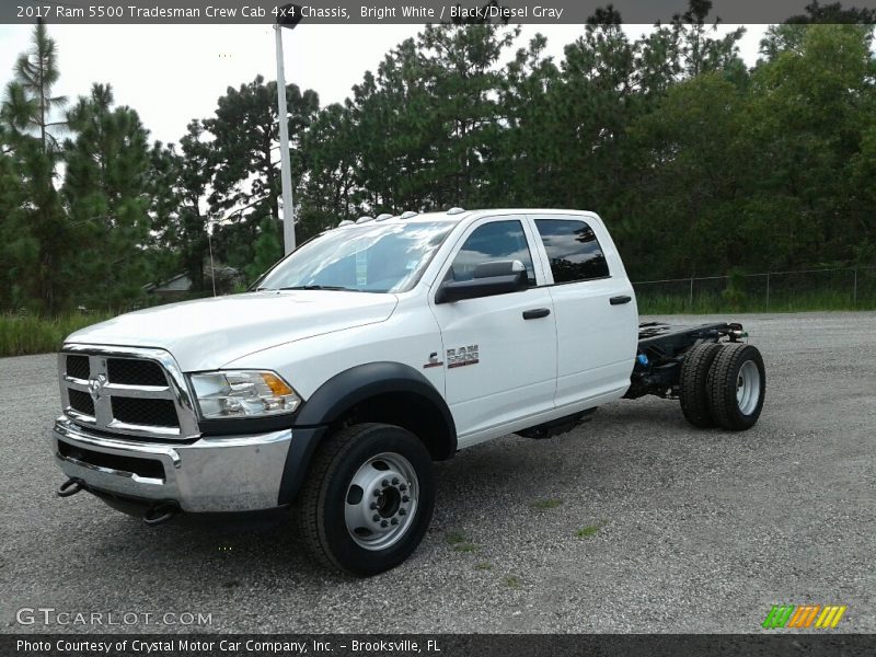 Bright White / Black/Diesel Gray 2017 Ram 5500 Tradesman Crew Cab 4x4 Chassis