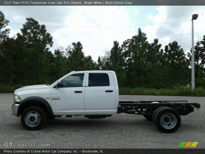 Bright White / Black/Diesel Gray 2017 Ram 5500 Tradesman Crew Cab 4x4 Chassis