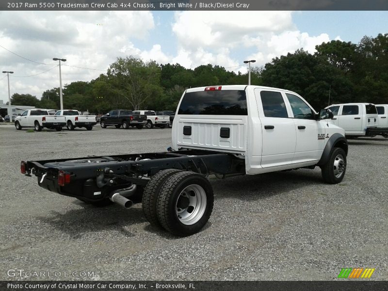 Bright White / Black/Diesel Gray 2017 Ram 5500 Tradesman Crew Cab 4x4 Chassis