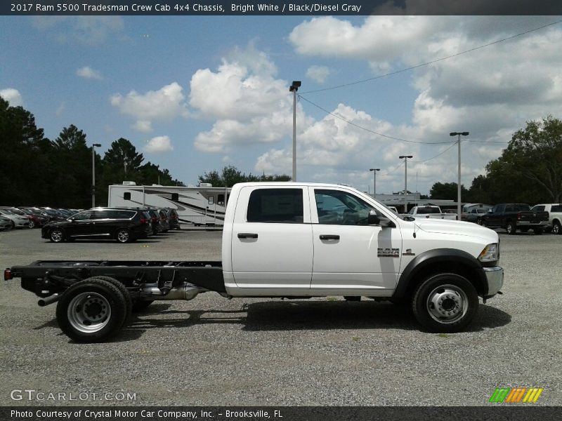 Bright White / Black/Diesel Gray 2017 Ram 5500 Tradesman Crew Cab 4x4 Chassis