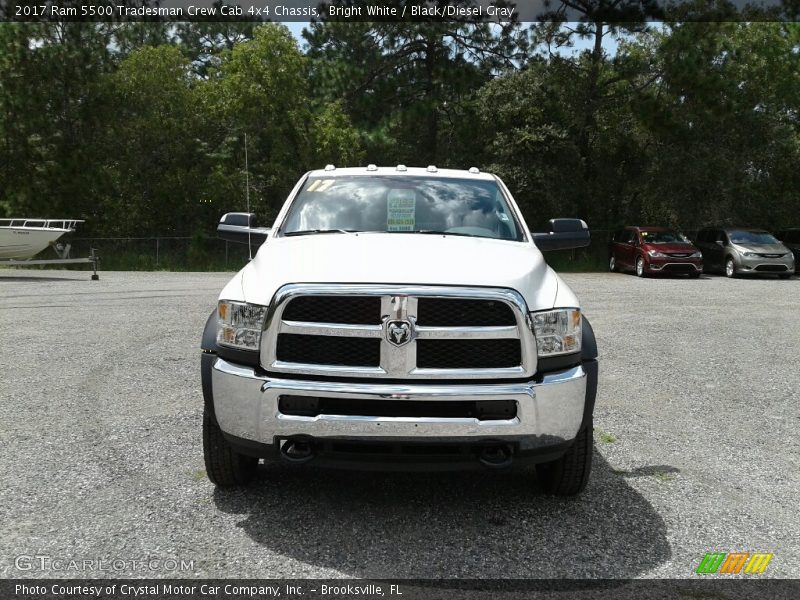 Bright White / Black/Diesel Gray 2017 Ram 5500 Tradesman Crew Cab 4x4 Chassis