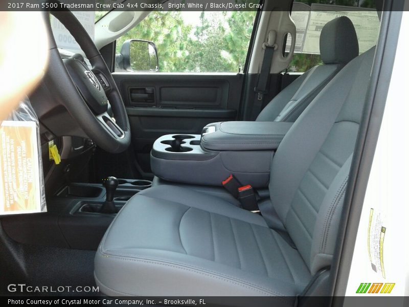 Bright White / Black/Diesel Gray 2017 Ram 5500 Tradesman Crew Cab 4x4 Chassis