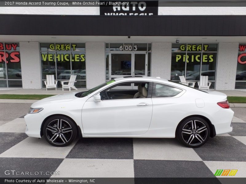 White Orchid Pearl / Black/Ivory 2017 Honda Accord Touring Coupe