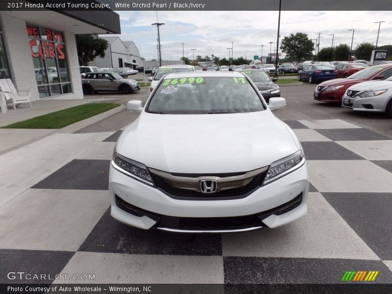 White Orchid Pearl / Black/Ivory 2017 Honda Accord Touring Coupe