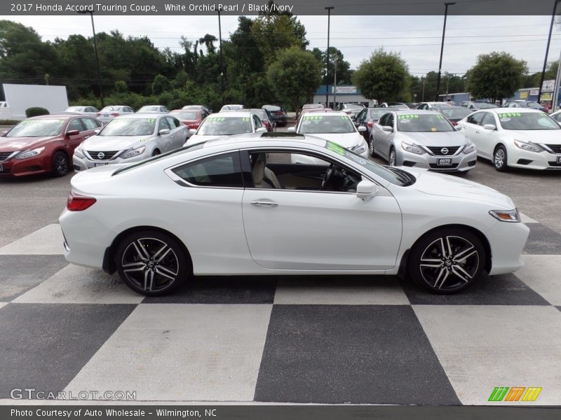 White Orchid Pearl / Black/Ivory 2017 Honda Accord Touring Coupe