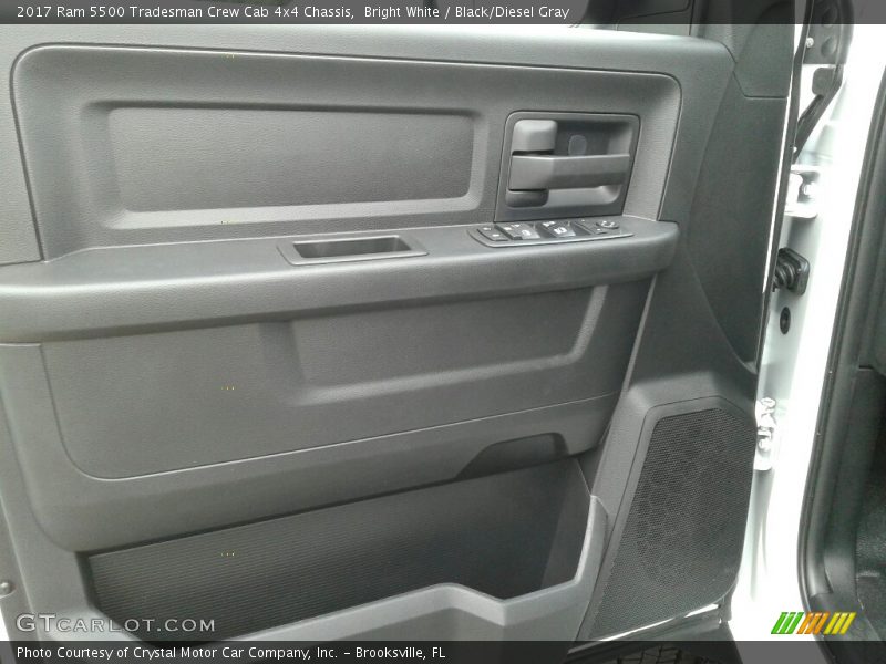 Bright White / Black/Diesel Gray 2017 Ram 5500 Tradesman Crew Cab 4x4 Chassis