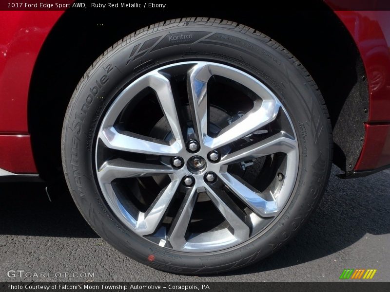 Ruby Red Metallic / Ebony 2017 Ford Edge Sport AWD